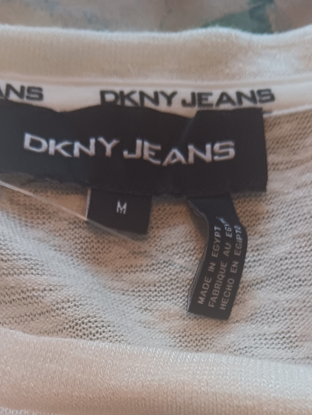 DKNY White Puff Sleeve Tie Front Top NWOT Medium - Picture 5 of 5
